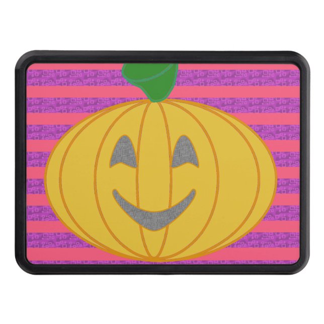 Cubierta Para Remolque Happy Modern Big Orange Pumpkin Halloween (Anverso)