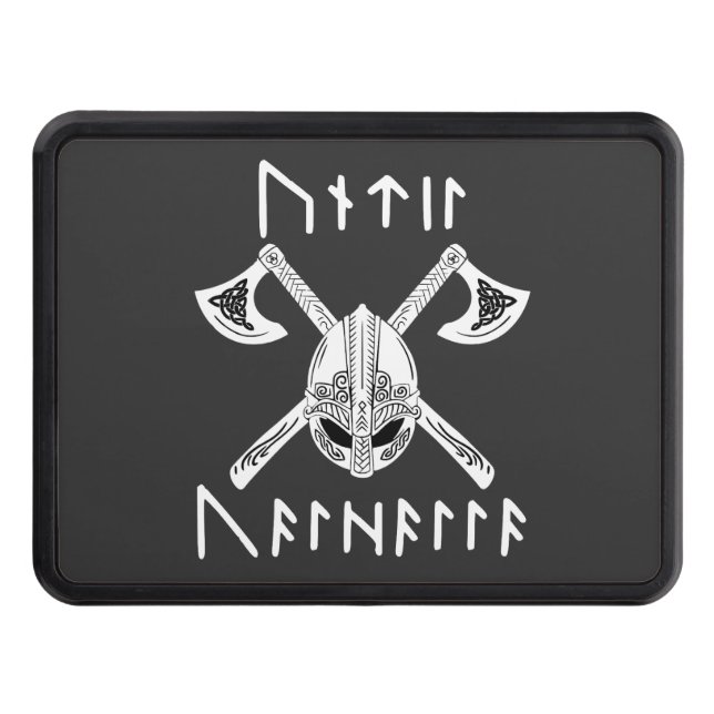 Cubierta Para Remolque Hasta Valhalla en Norse Rune (Anverso)