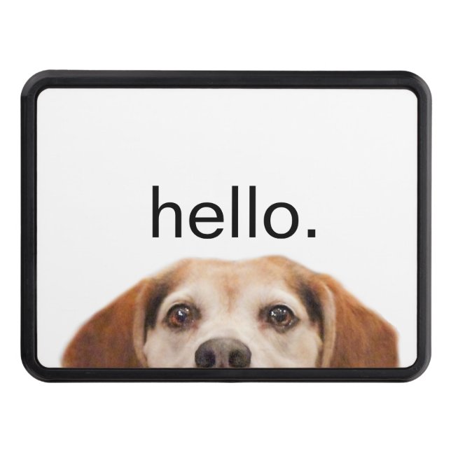 Cubierta Para Remolque Hello Cute Funny Beagle Dog Modern Trendy (Anverso)