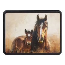 Hermosa pintura de yegua y hueso