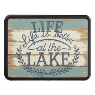 Cubierta Para Remolque Hermosa vida de lago Náutico Rústico