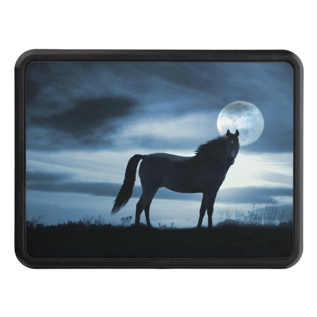 Cubierta Para Remolque Hermoso caballo y luna (Anverso)