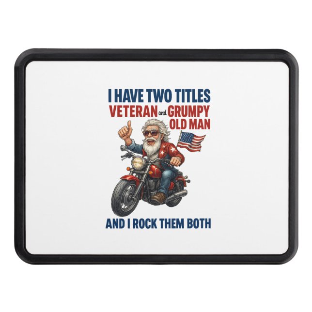 Cubierta Para Remolque Hombre viejo gracioso y humilde motocicleta (Anverso)