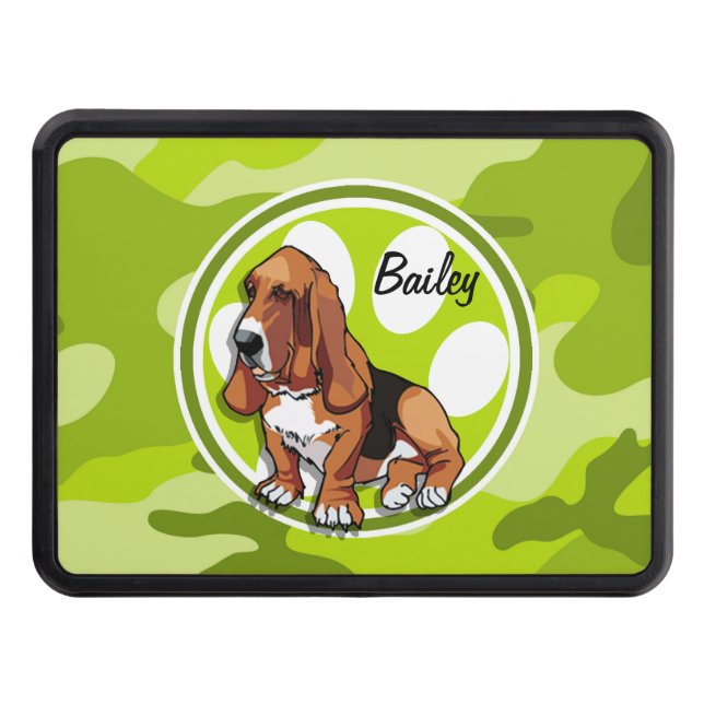 Cubierta Para Remolque Hound Basset; camo verde brillante, camuflaje (Anverso)