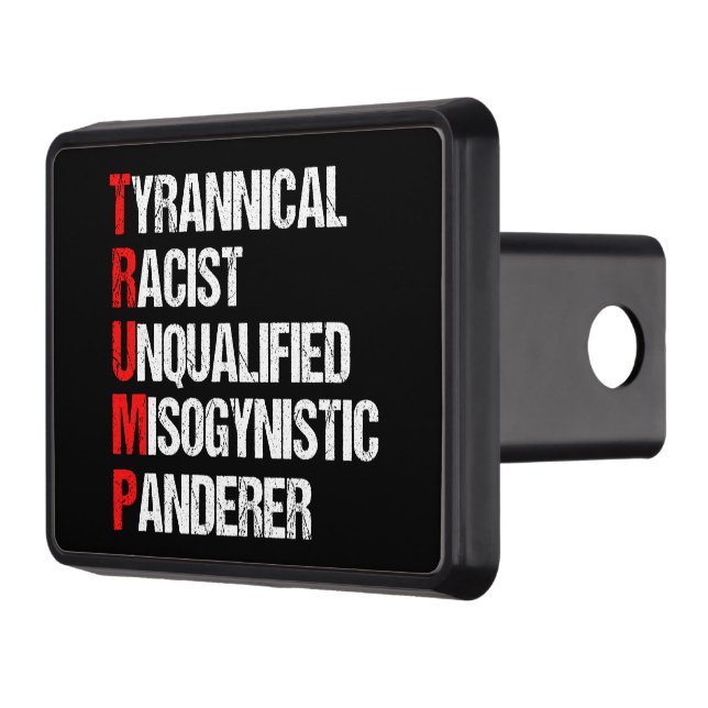 Cubierta Para Remolque Humor político gracioso contra Trump (Izquierda)