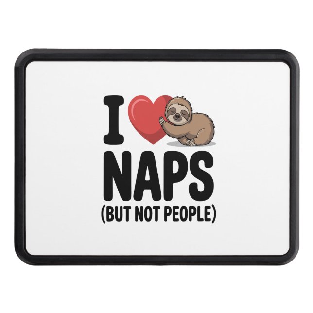 Cubierta Para Remolque I Love Naps Cute Sloth Heart (Anverso)