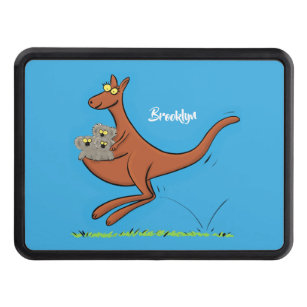 Cubierta Para Remolque Ilustracion de canguro y personalizado de koalas