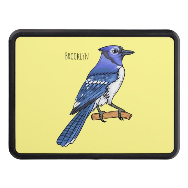 Cubierta Para Remolque Ilustracion de personalizado de ave azul jay (Anverso)