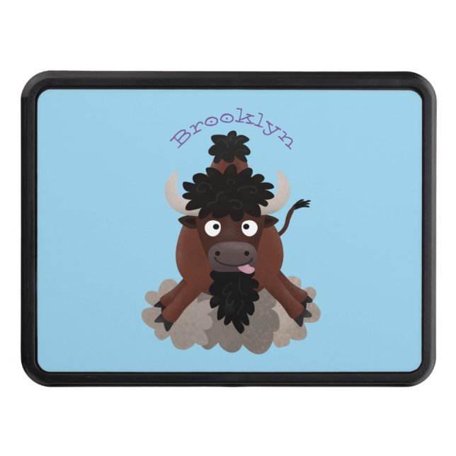 Cubierta Para Remolque Ilustracion de personalizado de bisontes búfalos d (Anverso)