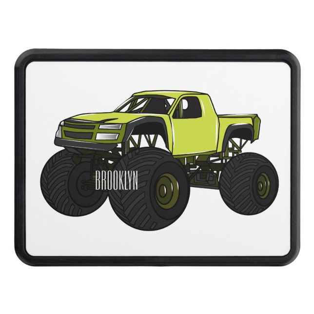 Cubierta Para Remolque Ilustracion de personalizado de camión de monstruo (Anverso)