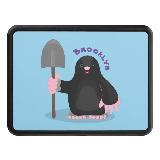 Cubierta Para Remolque Ilustracion de personalizado de lunar feliz (Anverso)