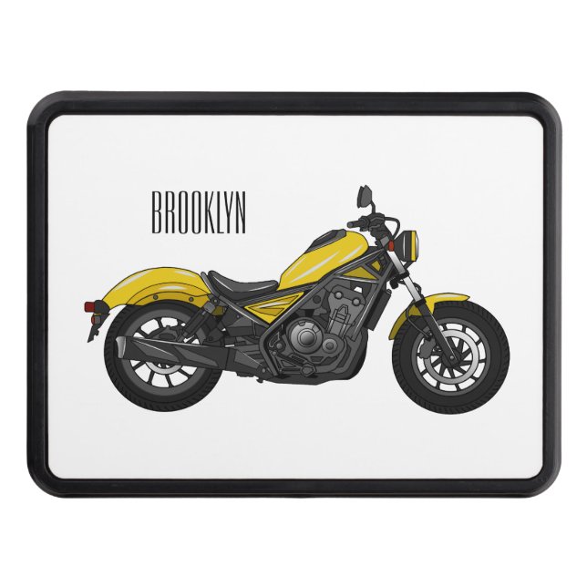 Cubierta Para Remolque Ilustracion de personalizado de motocicleta de cru (Anverso)