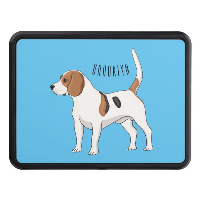 Cubierta Para Remolque Ilustracion de personalizado de perro Beagle (Anverso)