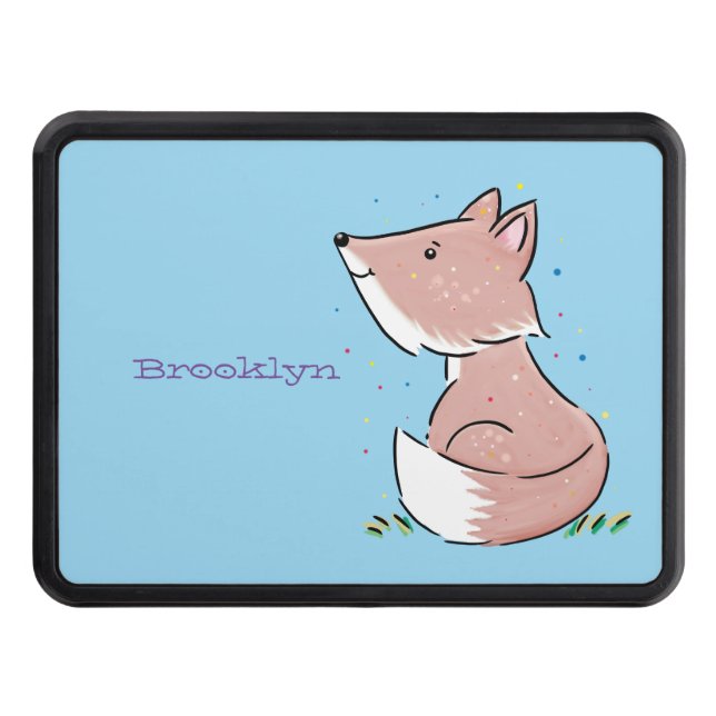 Cubierta Para Remolque Ilustracion de personalizado de zorro bebé (Anverso)