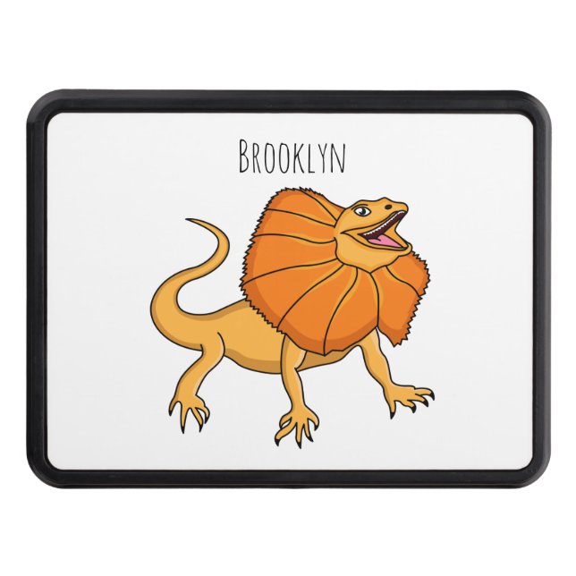 Cubierta Para Remolque ilustracion de personalizado naranja (Anverso)