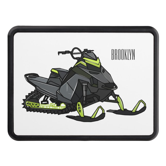 Cubierta Para Remolque Ilustracion de personalizado para motos de nieve (Anverso)