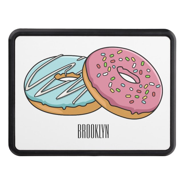Cubierta Para Remolque Ilustracion Donut personalizado (Anverso)