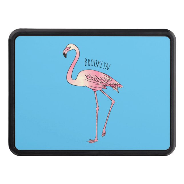 Cubierta Para Remolque Ilustracion personalizado de aves de Flamingo (Anverso)