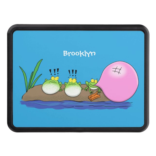 Cubierta Para Remolque Ilustracion personalizado de bblegum de ranas grac (Anverso)