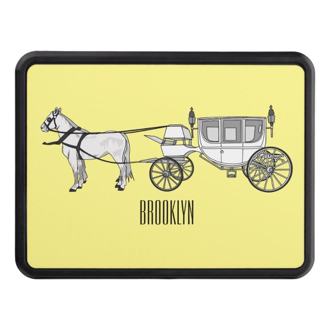 Cubierta Para Remolque ilustracion personalizado de caballos y carruajes  (Anverso)