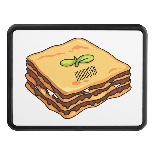 Cubierta Para Remolque Ilustracion personalizado de Lasagna (Anverso)