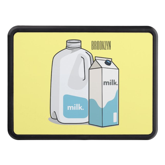Cubierta Para Remolque Ilustracion personalizado de leche (Anverso)