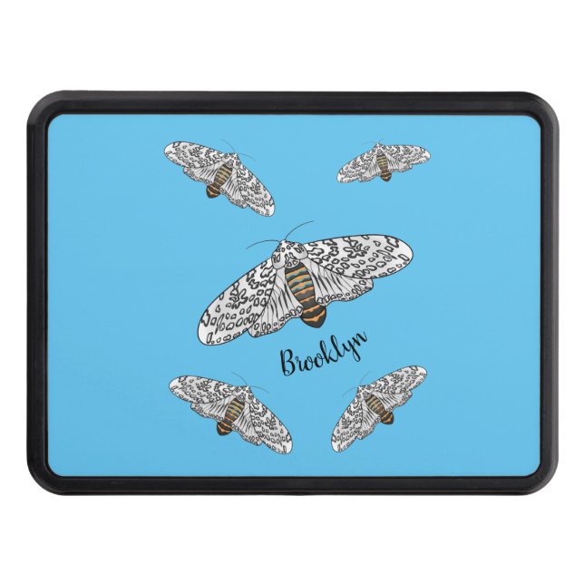 Cubierta Para Remolque Ilustracion personalizado de mariposa leopardo gig (Anverso)