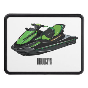 Cubierta Para Remolque Ilustracion personalizado de moto acuática