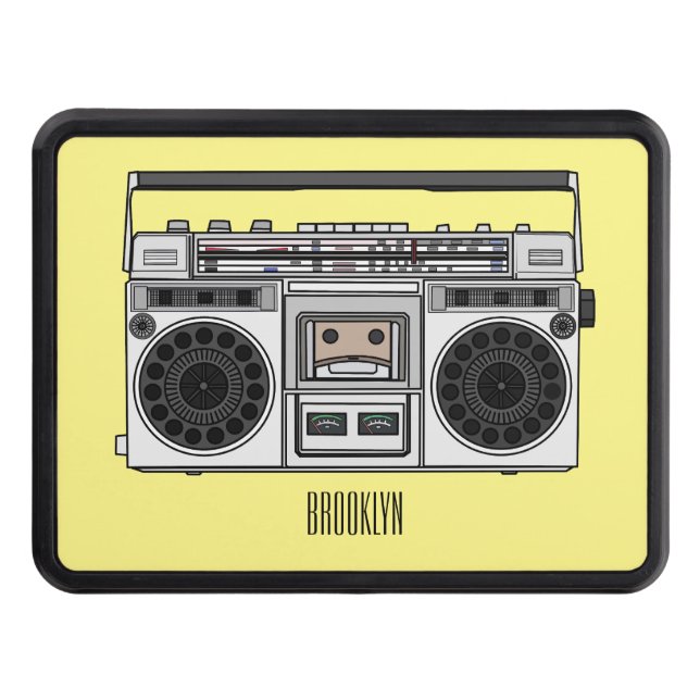 Cubierta Para Remolque Ilustracion personalizado de radio (Anverso)