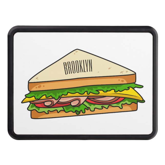 Cubierta Para Remolque Ilustracion personalizado de sándwich (Anverso)
