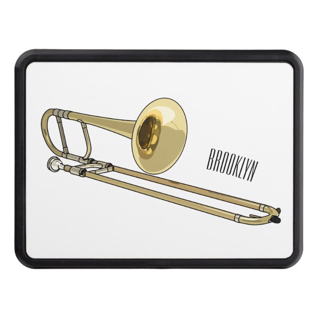 Cubierta Para Remolque Ilustracion personalizado de Trombone (Anverso)