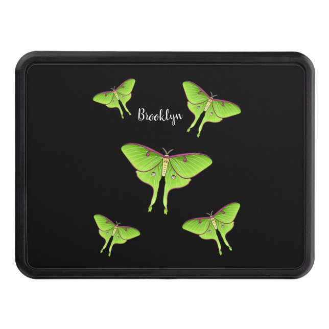 Cubierta Para Remolque Ilustracion personalizado Luna Moth (Anverso)