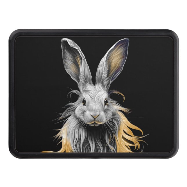 Cubierta Para Remolque Impresionante conejo gris en llamas (Anverso)