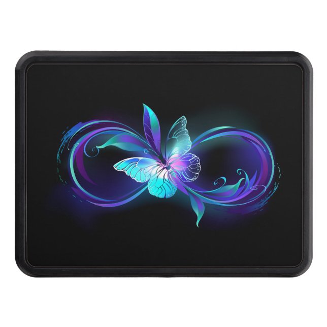 Cubierta Para Remolque Infinito brillante con mariposa mágica (Anverso)