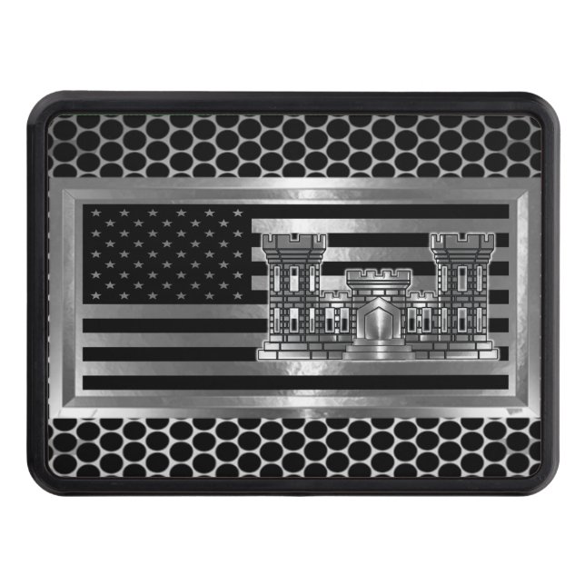 Cubierta Para Remolque Ingeniero Castle Steel Plate USA FLAG (Anverso)