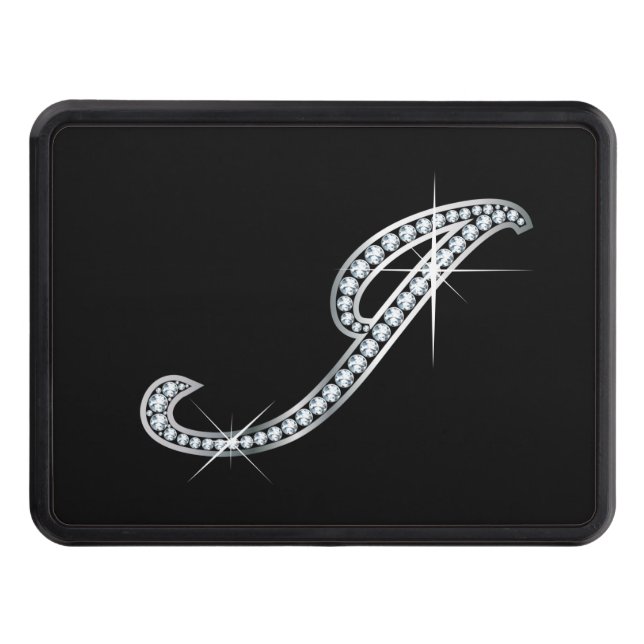 Cubierta Para Remolque J Faux-"Diamond Bling" Tow Hitch Cover (Anverso)