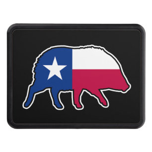 Cubierta Para Remolque Javelina Silhouette con bandera de Texas