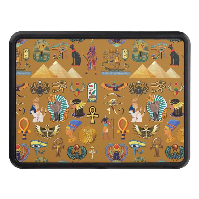 Cubierta Para Remolque Jeroglífico del patrón jeroglífico egipcio antiguo (Anverso)