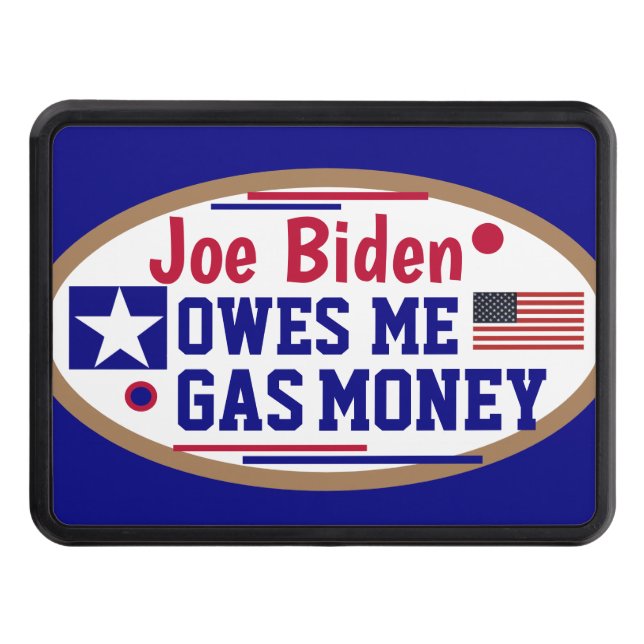 Cubierta Para Remolque Joe Biden me debe dinero del gas (Anverso)