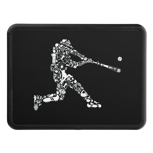 Cubierta Para Remolque Jugador de béisbol (Anverso)