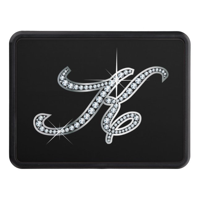 Cubierta Para Remolque K Faux-"Diamond Bling" Tow Hitch Cover (Anverso)