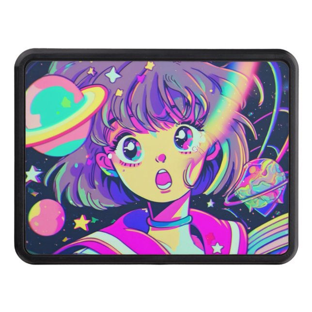 Cubierta Para Remolque Kawaii Anime Chica Hitch Cover (Anverso)