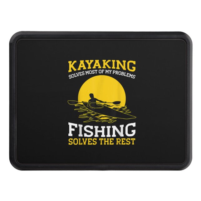 Cubierta Para Remolque Kayak T Camisetas En Canoa Kayak Pescando Angler (Anverso)