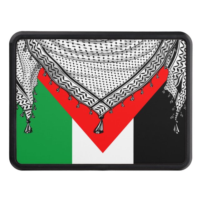 Cubierta Para Remolque Keffiyeh palestino Scarf tejido tradicional (Anverso)