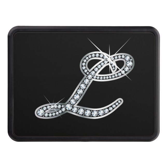 Cubierta Para Remolque L Faux-"Diamond Bling" Tow Hitch Cover (Anverso)