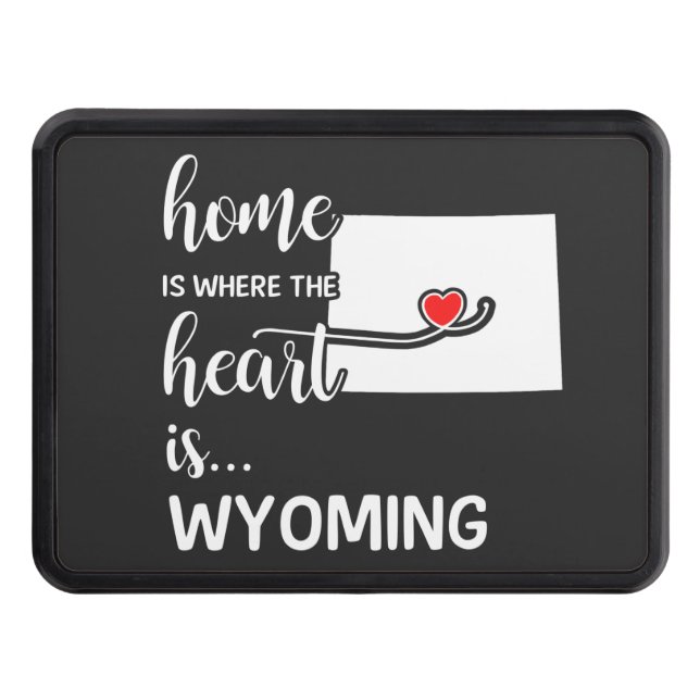 Cubierta Para Remolque La casa Wyoming es donde está el corazón (Anverso)