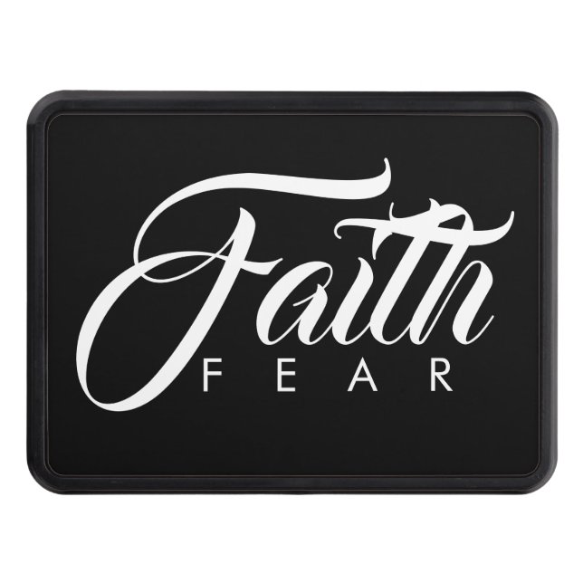 Cubierta Para Remolque La fe sobre el miedo negro (Anverso)