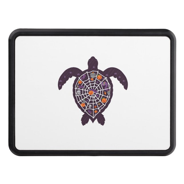 Cubierta Para Remolque La tortuga marina Halloween Araña Calabaza Fantasm (Anverso)