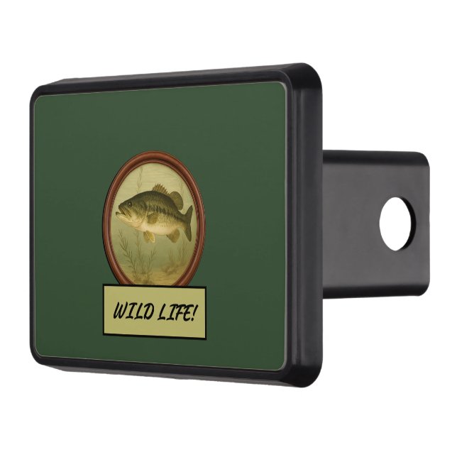 Cubierta Para Remolque Largemouth Bass Dark Green Truck Hitch Cover (Izquierda)