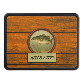 Cubierta Para Remolque Largemouth Bass Wood Grain Truck Hitch Cover